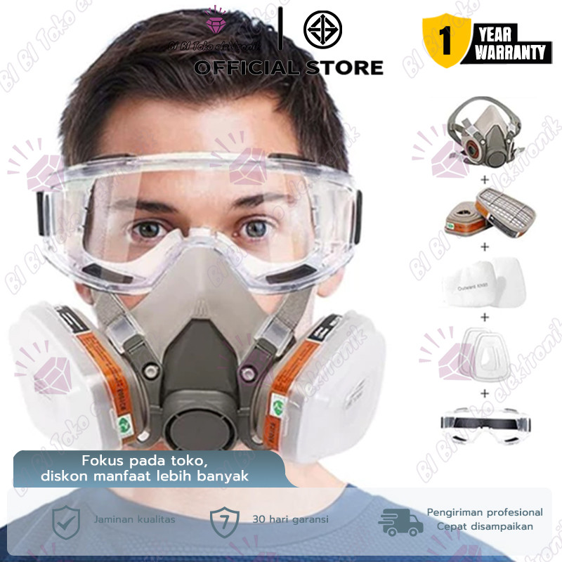 Jual BIBI Original Masker Anti Polusi Virus Gas Half Facepiece ...