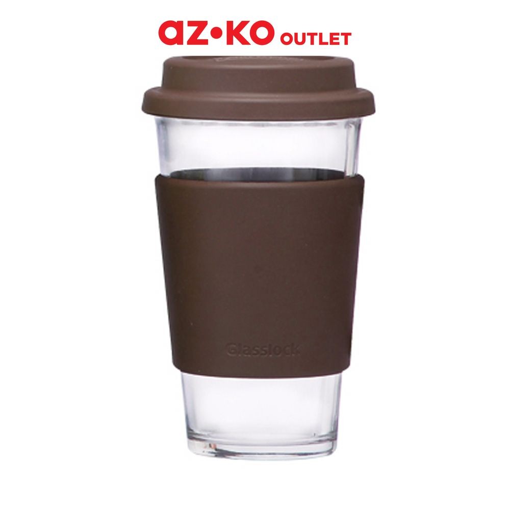 Jual AZKO Outlet Glasslock 380 ml Eco Tumbler - Cokelat Wadah Minuman ...