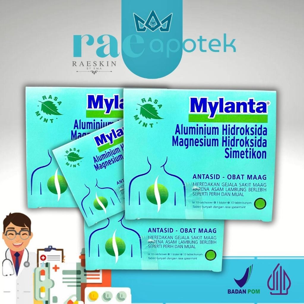 Mylanta Menurunkan Asam Lambung (10 Tablet)