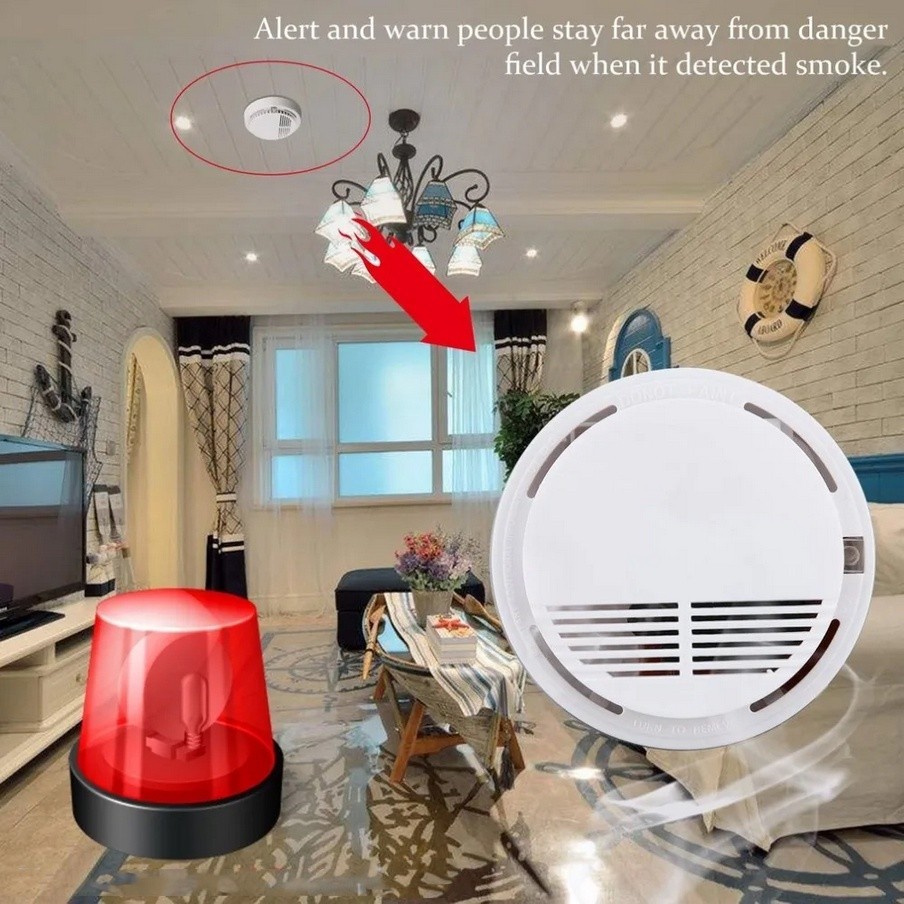 Jual Smoke Detector Alat Pendeteksi Asap Kebakaran Sensor Alarm ...