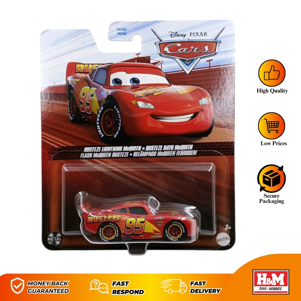 Jual Diecast Cars Disney Pixar Rusteze Lightning McQueen - Mattel ...