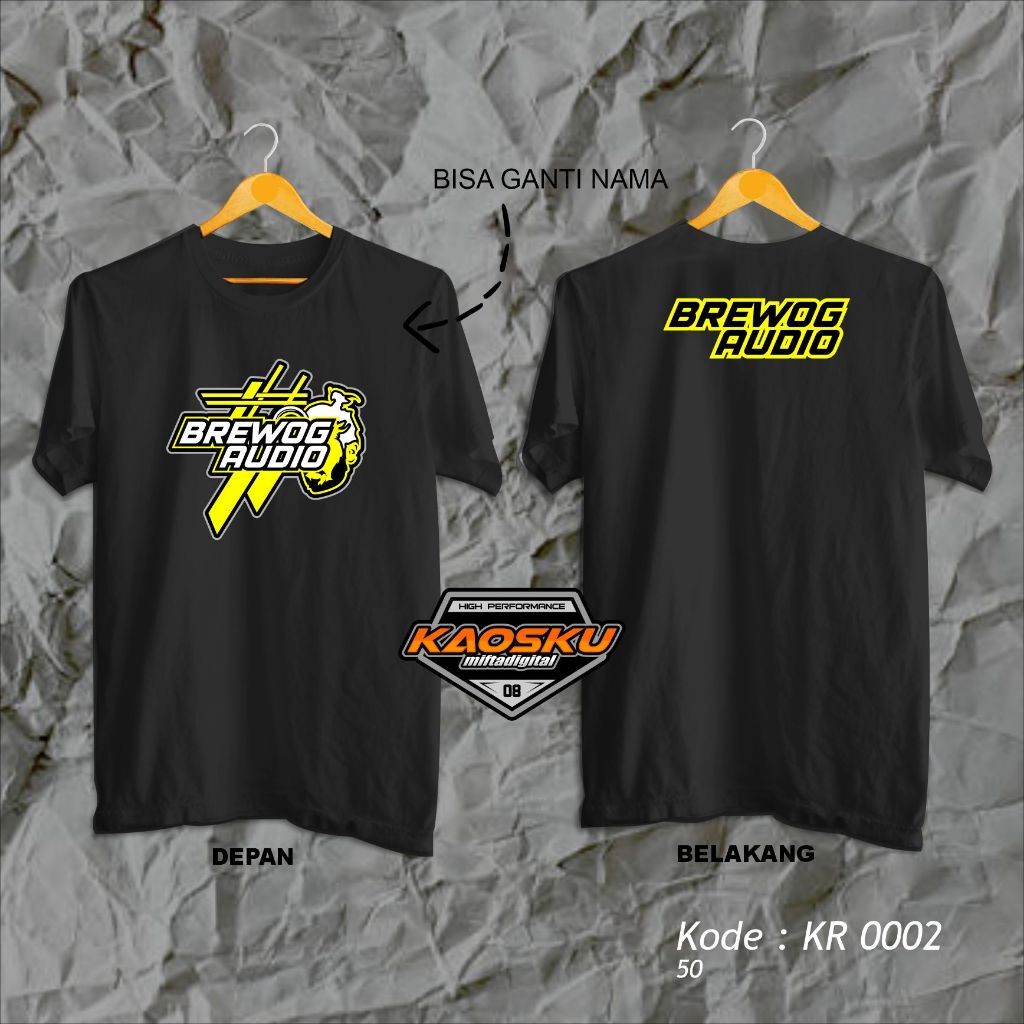 Jual Kaos Brewog Audio | Tshirt Best Seller | Desain Tema Sound System ...