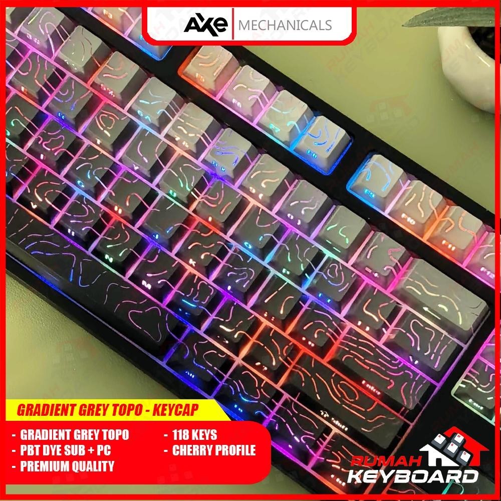 Jual AXE MECHANICALS - GRADIENT GREY TOPOGRHAPY - Side Print - See ...