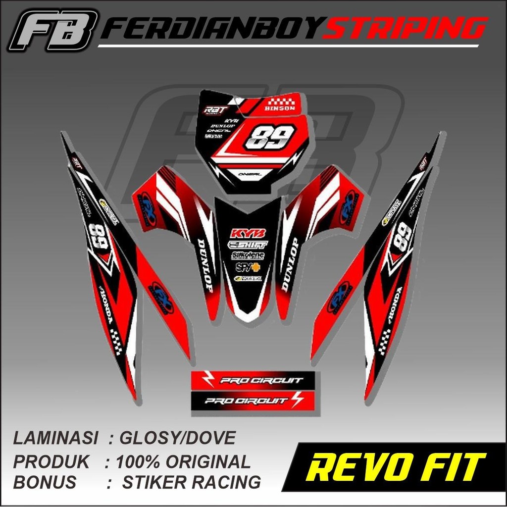 Jual BISA COD STRIPING MOTOR HONDA REVO RBT STRIPING MOTOR TRAIL REVO ...