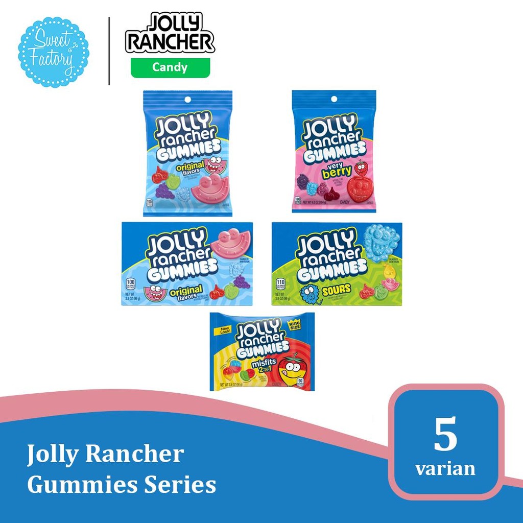 Jual Jolly Rancher Gummies Series - Permen Kenyal dengan 5 Varian Rasa ...