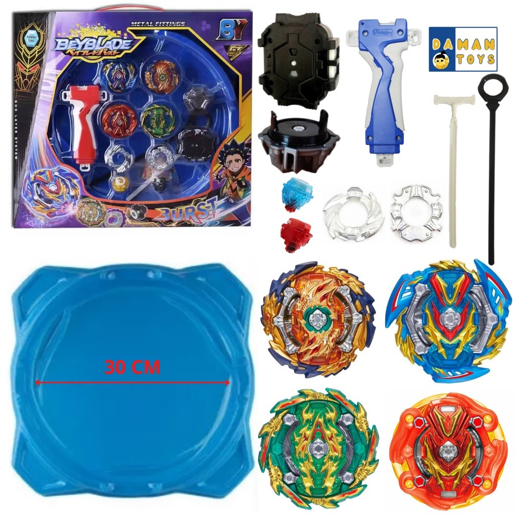 Jual CAMBERUS_SHOP Gasing Beyblade Battle the Plate 4 in 1 Gasing Set ...
