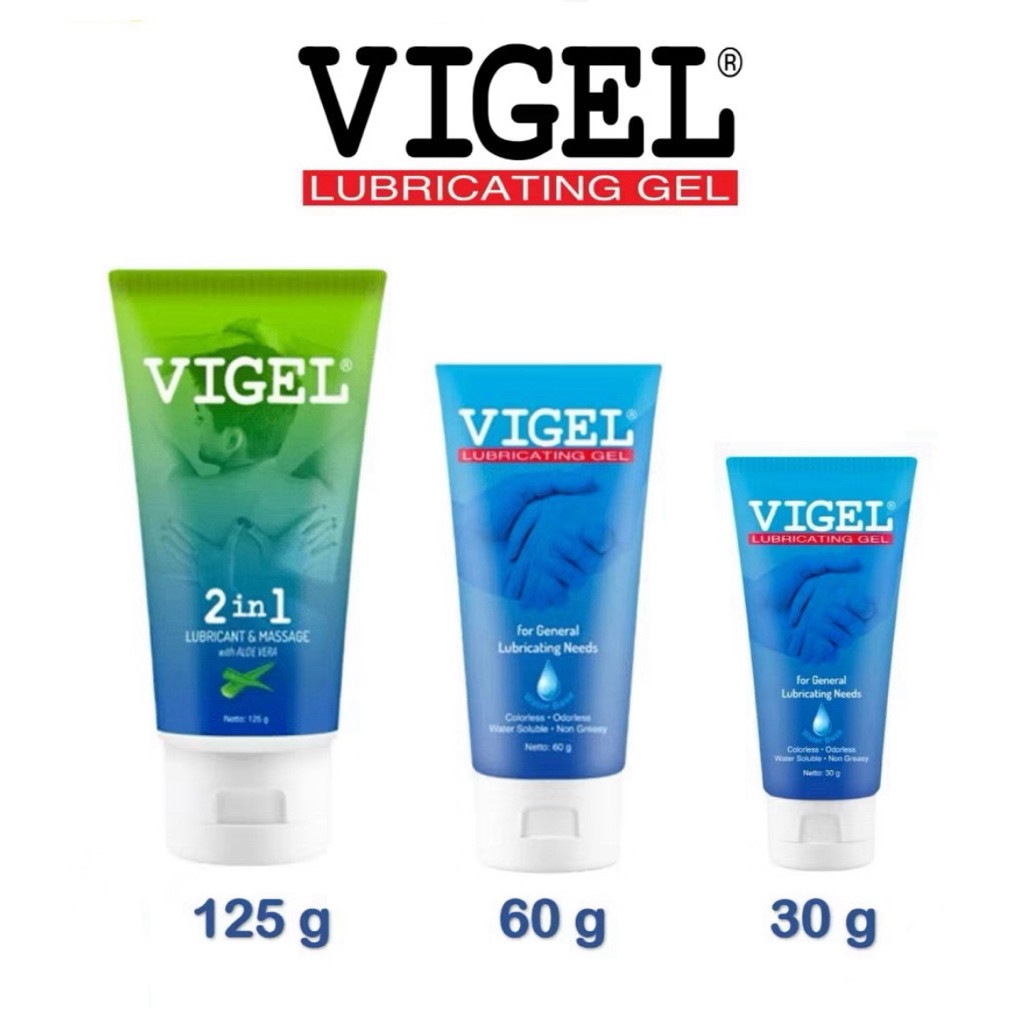 Jual OS Vigel Lubricant Gel Pelumas Pelicin 30 gr / 60 gram / 125 g 2 ...