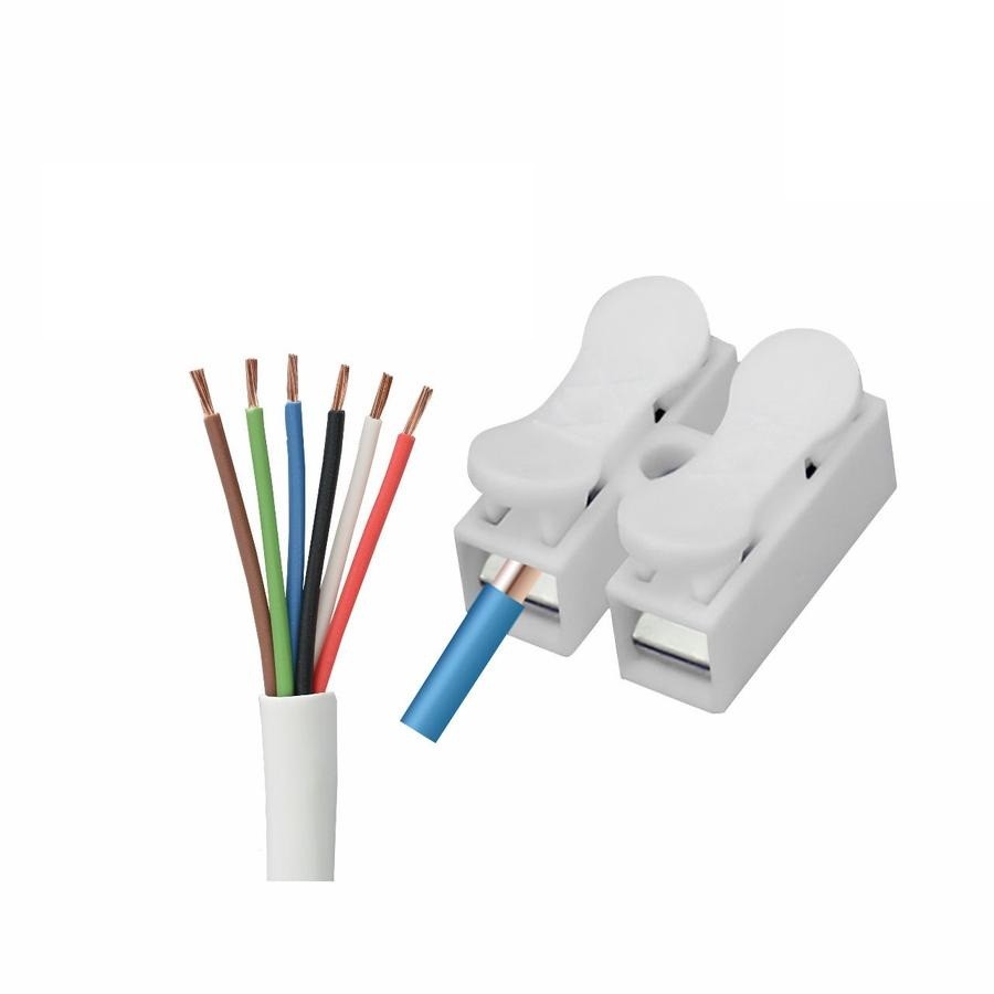 Jual Konektor Putih Kabel Listrik 2pin 3pin Quick Connect Terminal ...