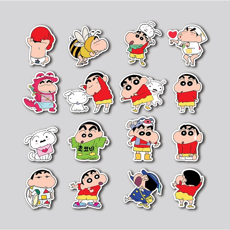 Jual Stiker Pack Crayon Shinchan | Sticker Tumblr Laptop | Stiker Koper ...