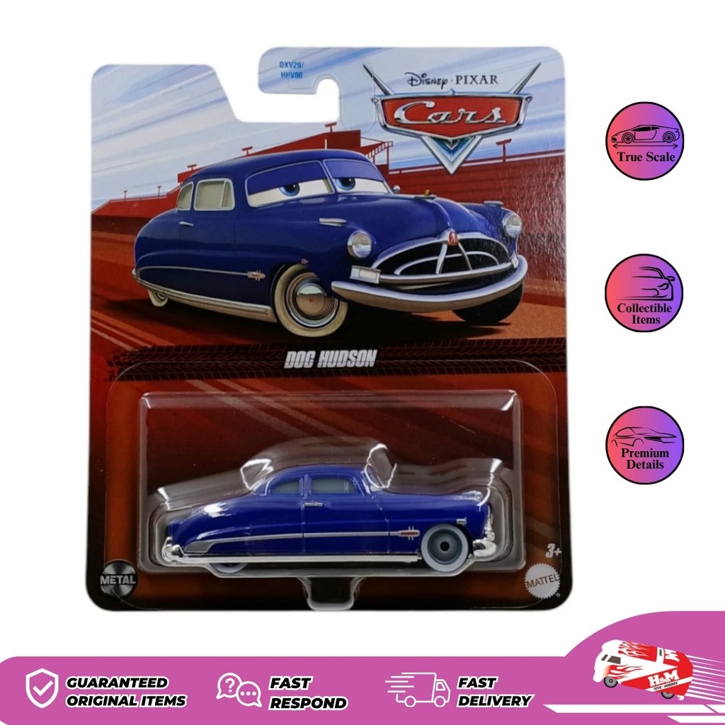 Jual Diecast Cars Disney Pixar Doc Hudson - Mattel - DXV29 | Shopee ...