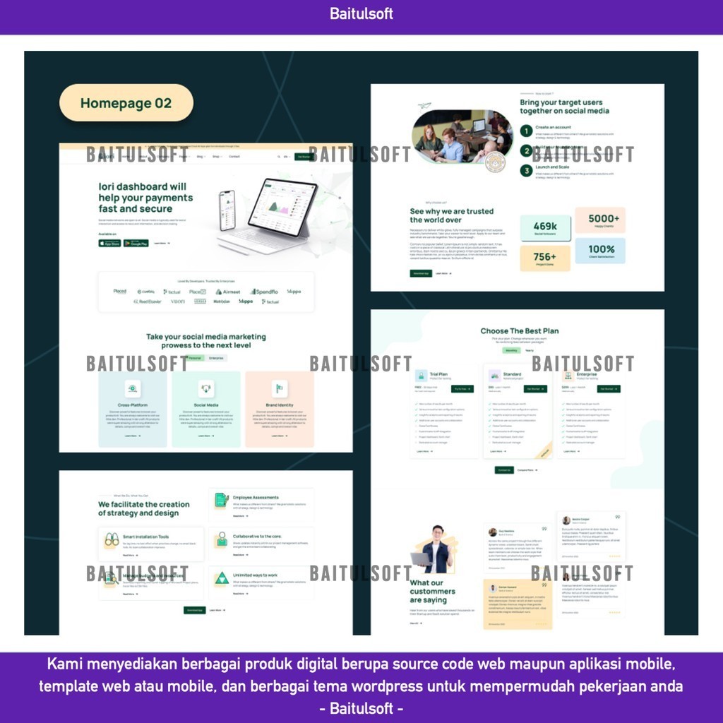 Jual SOURCE CODE APLIKASI WEB IORI - BUSINESS WEBSITE FOR COMPANY ...