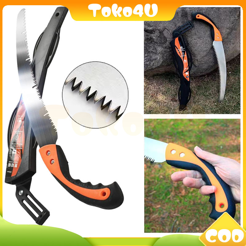Jual gergaji potong ranting 350mm alat pangkas dahan manual/gergaji ...