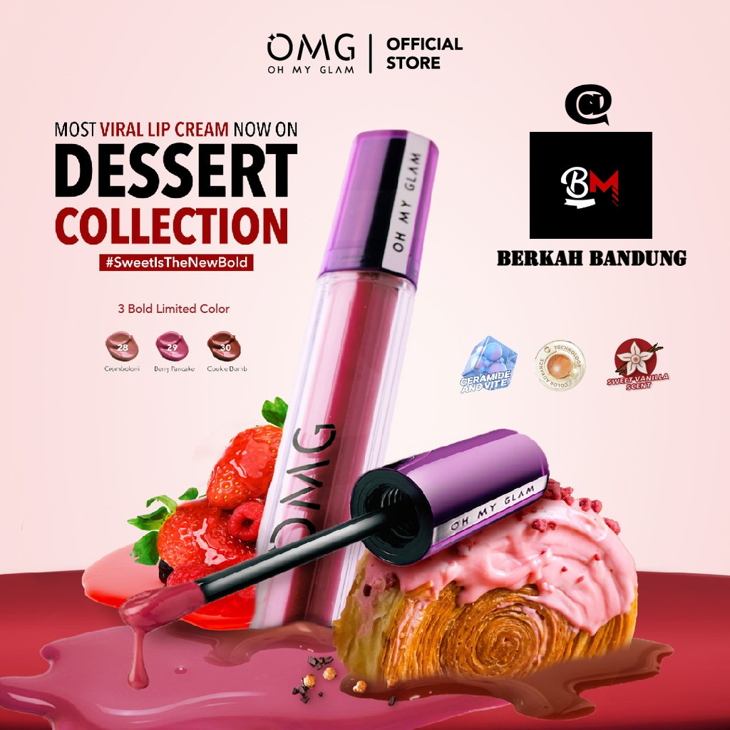 Jual OMG Matte Last Lip Cream Dessert Cafe Edition 2.9 gr - Lip Cream ...