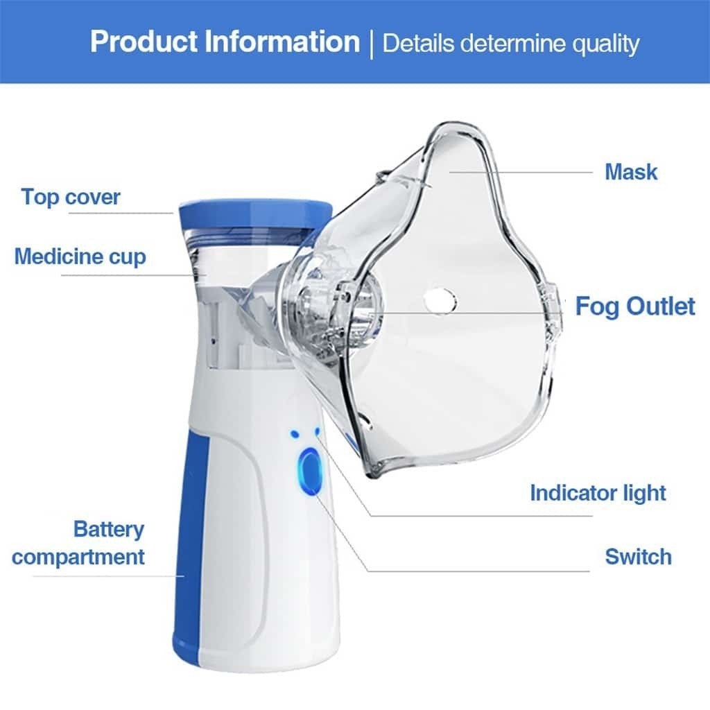 Jual Nebulizer Portable Mesh Alat Uap Bantu Pernafasan Asma Inhalasi ...