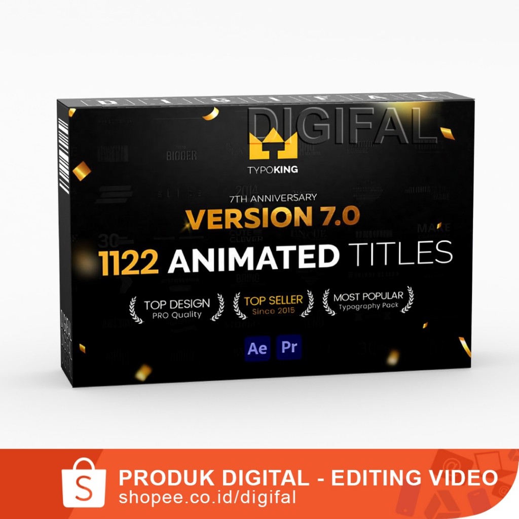 Jual Motion Factory - Typoking Title Animation - Kinetic Typography ...