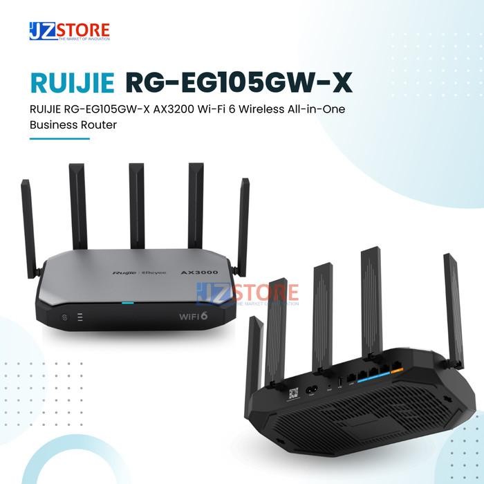 Jual Ruijie RG-EG105GW-X , WiFi 6 AX3000 Mesh Wireless VPN Router 4 WAN ...