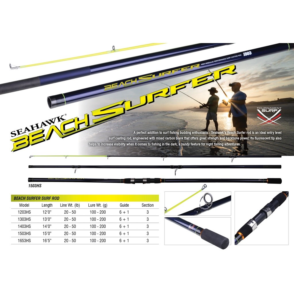 Jual SEAHAWK Top Section/Ujung Joran Beach Surfer | Shopee Indonesia