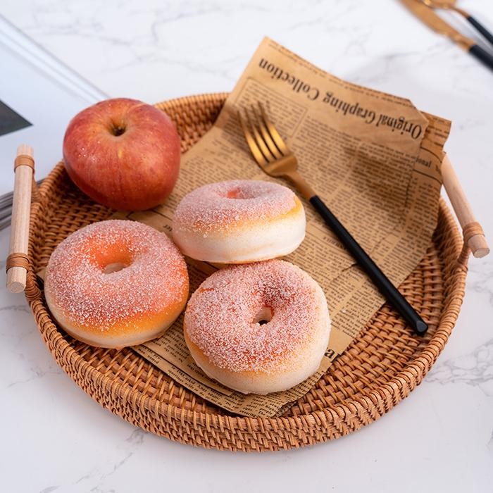 Jual Nampan Tatakan Rotan Elegan Sajikan Minuman Buah & Roti dengan ...