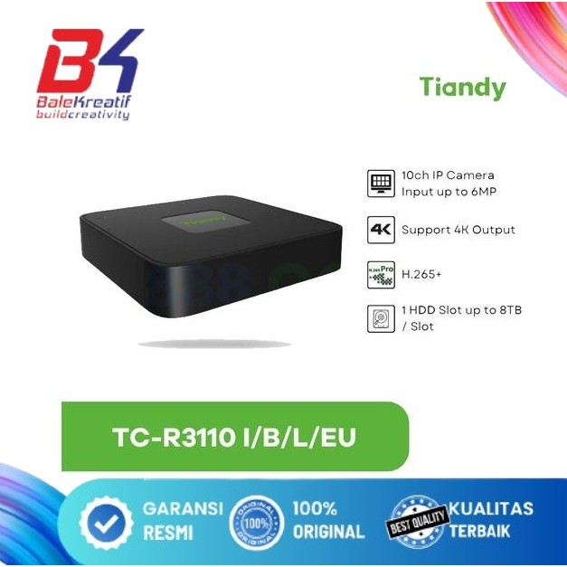 Jual NVR Tiandy TC-R3110 10 Channel | Shopee Indonesia