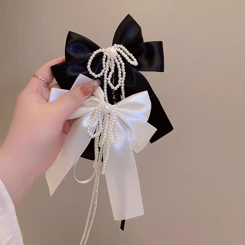 Jual ED - 15CM - JEPITAN RAMBUT PITA MUTIARA GAYA KOREA / HAIR CLIP ...