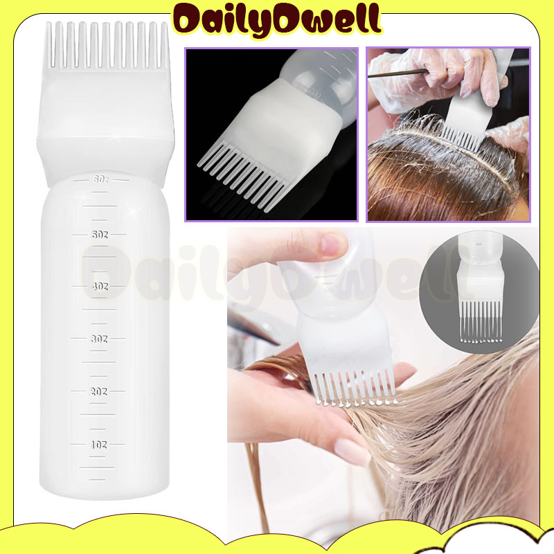 Jual botol wadah pewarna rambut/botol sisir salon/alat cat rambut ...
