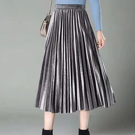 Rok Plisket Bludru Velvet 7 8 Premium Bisa Rok Plisket Bludru Pendek