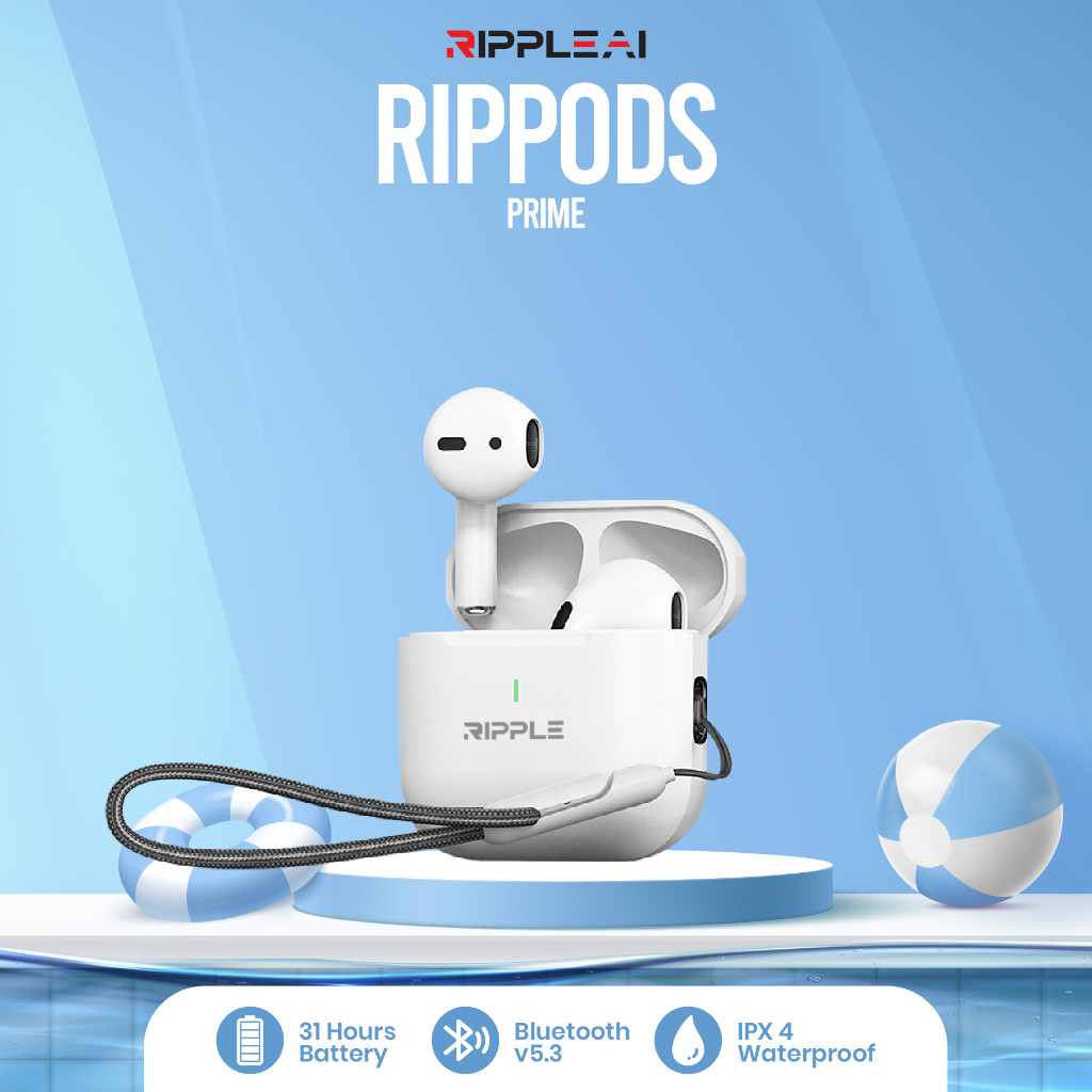 Jual 【HOT】Ripple TWS Wireless earphone Prime Headset Bluetooth 5.3 ...