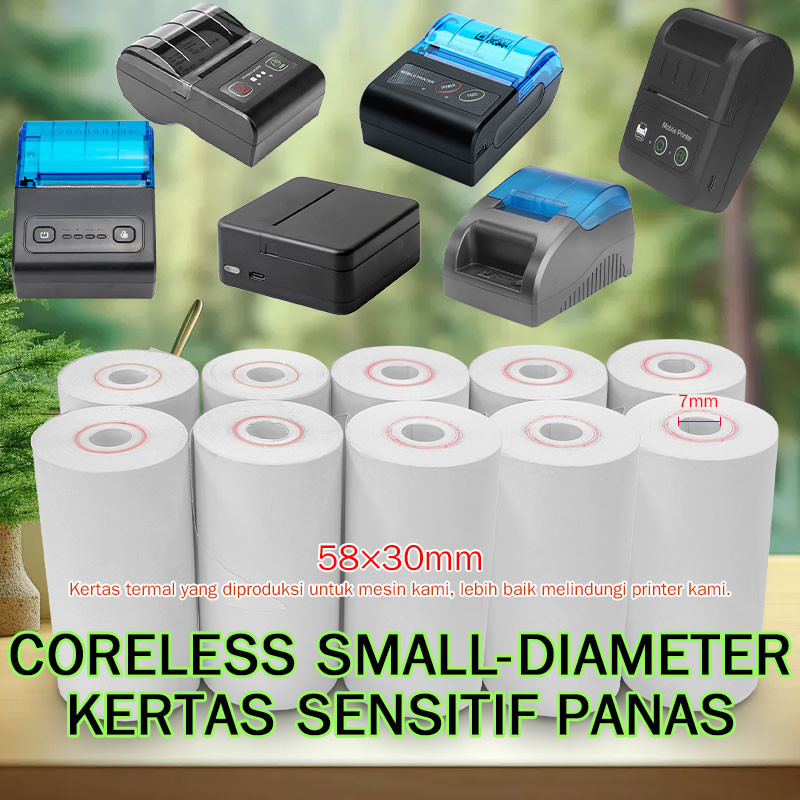 Jual Thermal Paper 58x30mm Bulk Kertas Struk 58x30 10roll SUPPROT POS ...