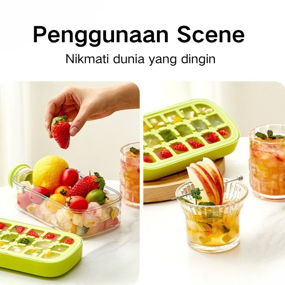 Jual Kettle Kotak Batu Box Tray 1 Ice In 500ml Cube Maker | Shopee ...