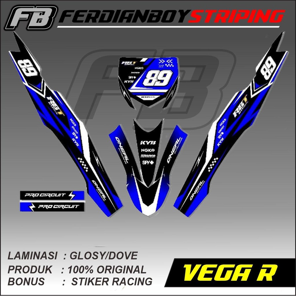 Jual Striping Rbt/gtx Vega R New Stiker Striping Motor Rbt Bebek Modif ...