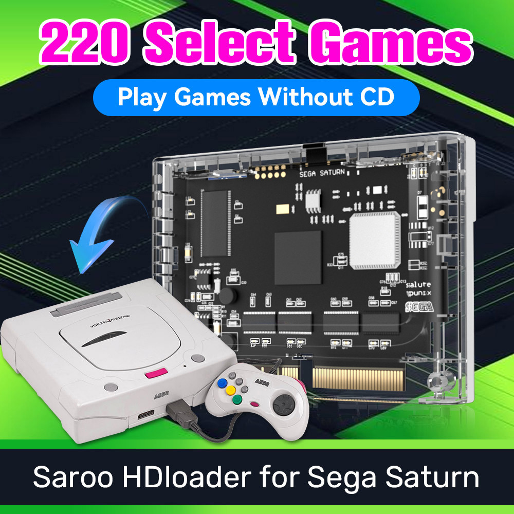 Jual SAROO SS HDLoader For Sega Saturn 64G With 220+Games Play Games ...