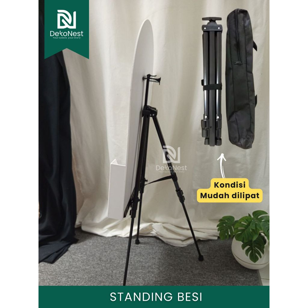 Jual Dekonest Tripod Prewedding Promosi 1 Sisi Frame Bingkai Standing ...