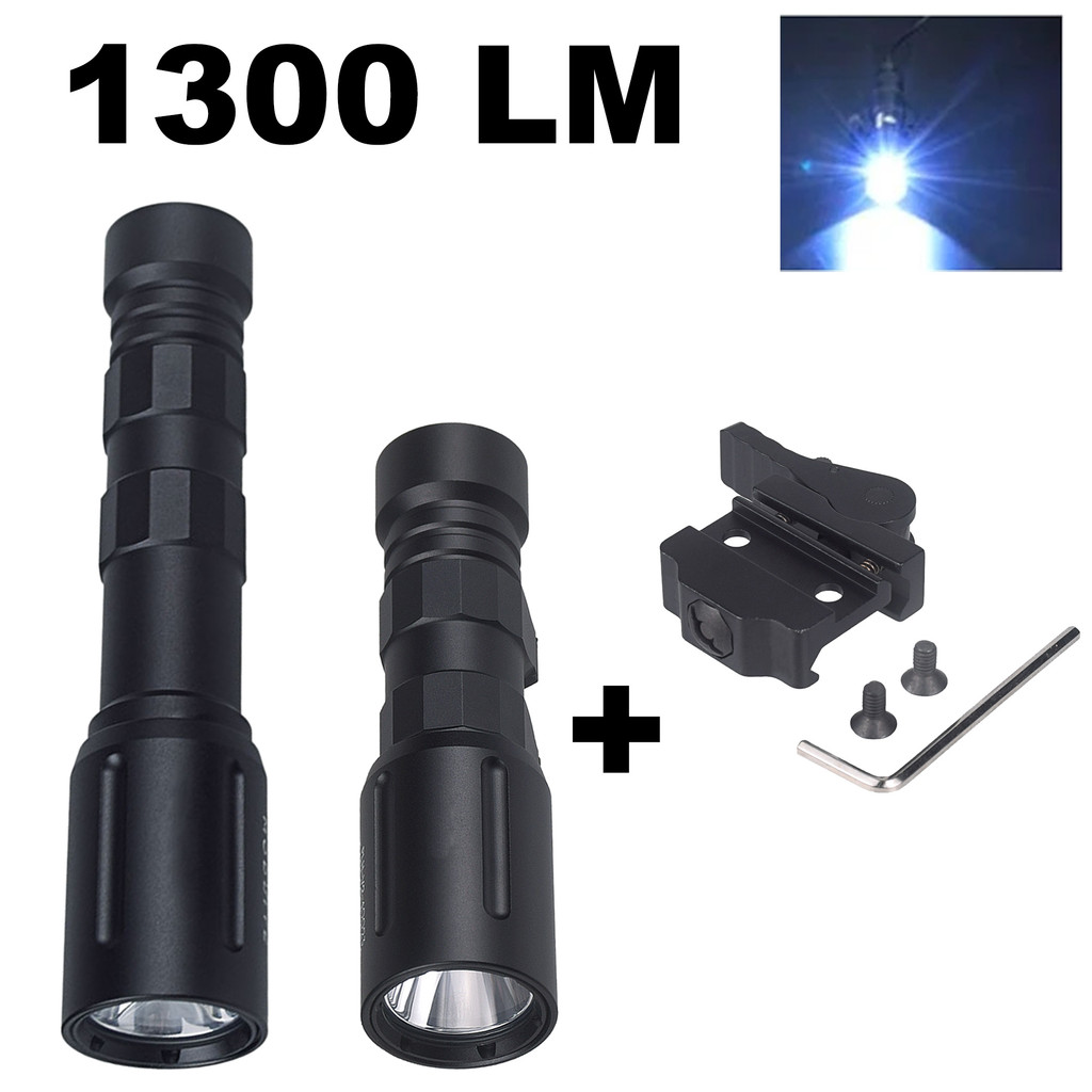 Jual Tactical M-LOK 20mm Picatinny Rail Modlit P-P-L-H White LED ...