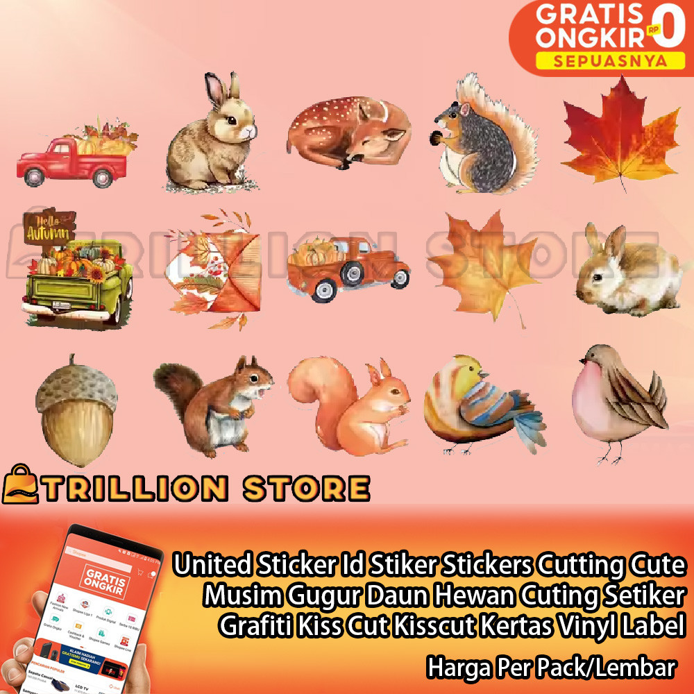 Jual United Sticker Id - Stiker Stickers Cutting Cute Grafiti Kiss Cut ...