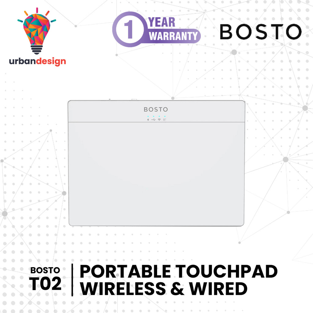 Jual BOSTO T02 Touchpad Wireless & USB-C – Trackpad 6.4” Multi-Touch ...