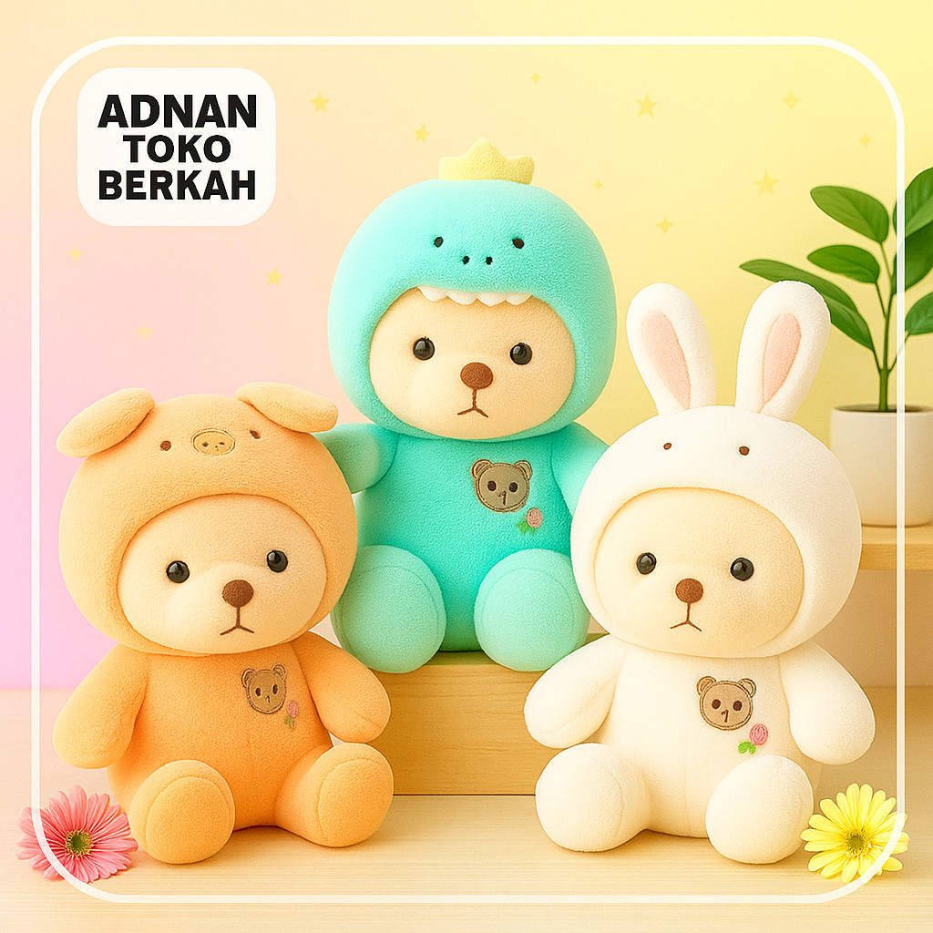 Jual bear custom, bear cosplay karakter, bear Hoodie | Shopee Indonesia