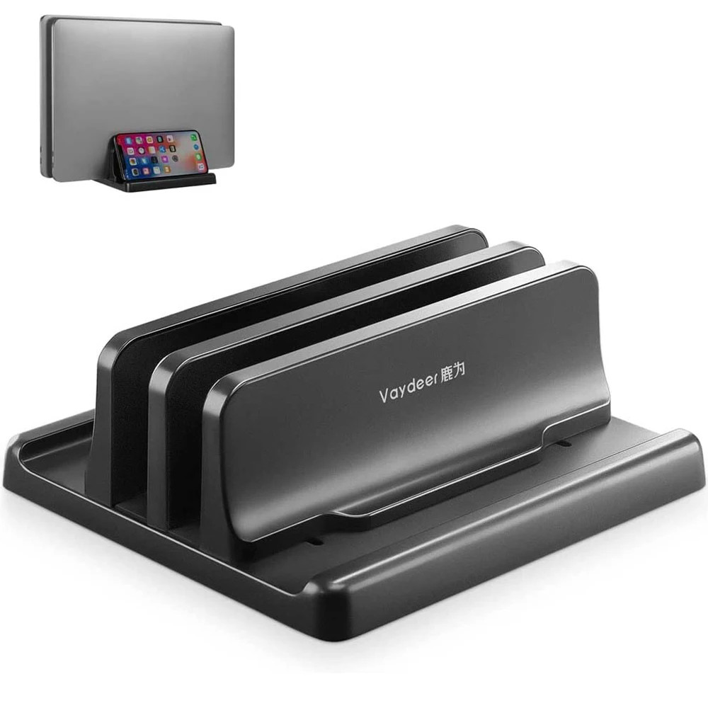 Jual Vertical Laptop Stand Plastic Portable Macbook/Tablet/Phone Holder ...
