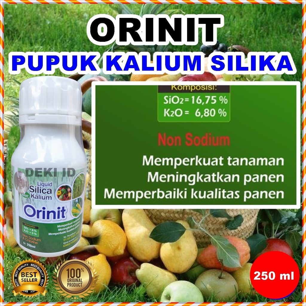 Jual Orinit 250 Ml Pupuk Kalium Silika Nutrisi Silica Cair Tanaman Buah ...
