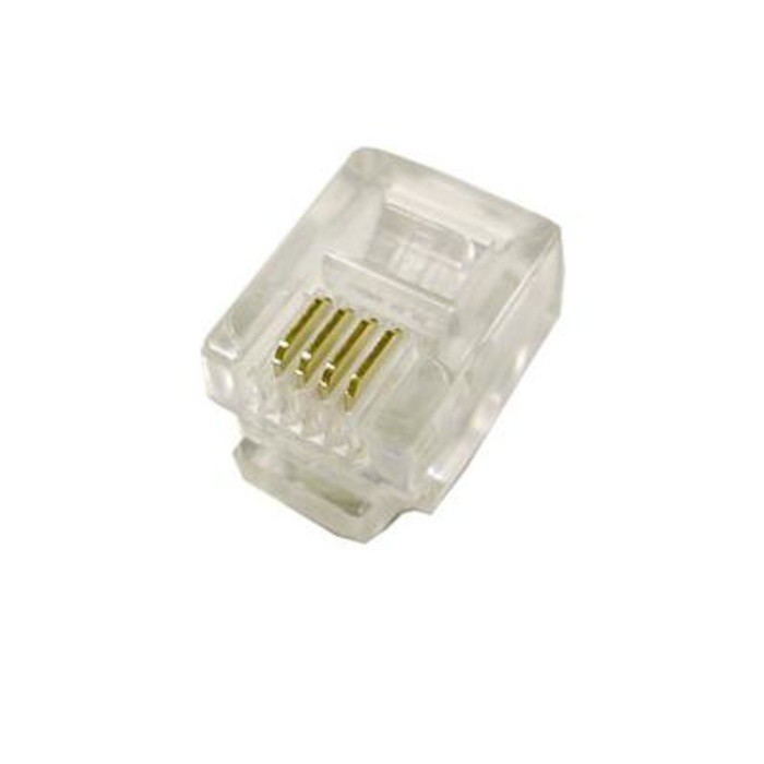 Jual RJ11 / RJ 11 Konektor/Connector Jack Telepone N | Shopee Indonesia