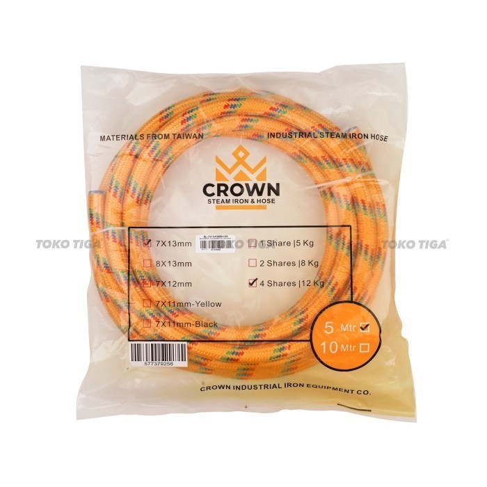 Jual Selang Setrika Uap Kuning Grade SUPER / 1 Meter Merek CROWN ...