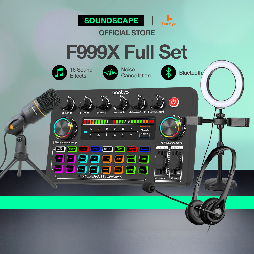 Jual Soundscape bonkyo COD SoundCard Paket Streaming Lengkap F999X ...