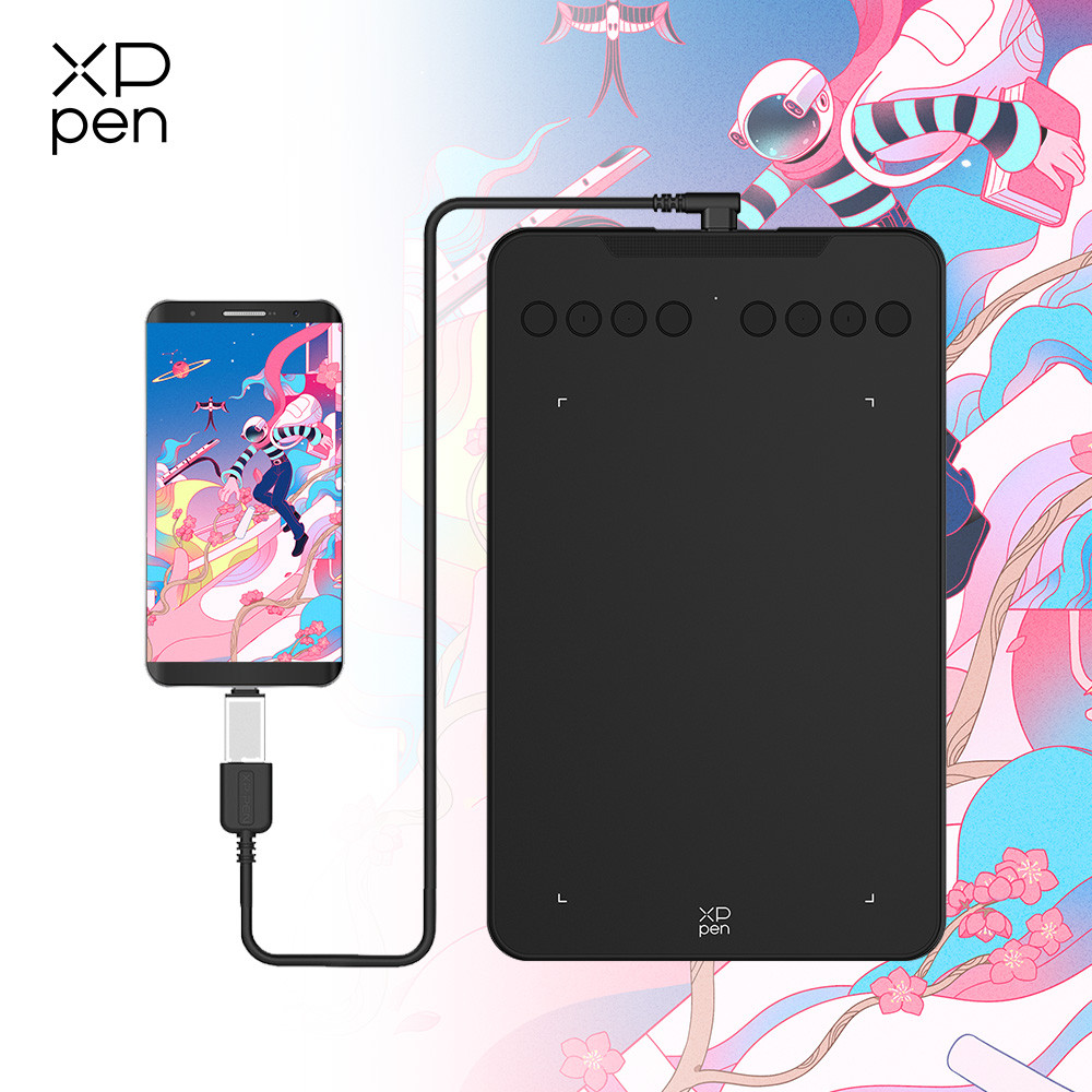 Jual XPPen 7*4.3 Inch 16K Pressure Level Graphics Tablet Deco Mini7 V2 ...
