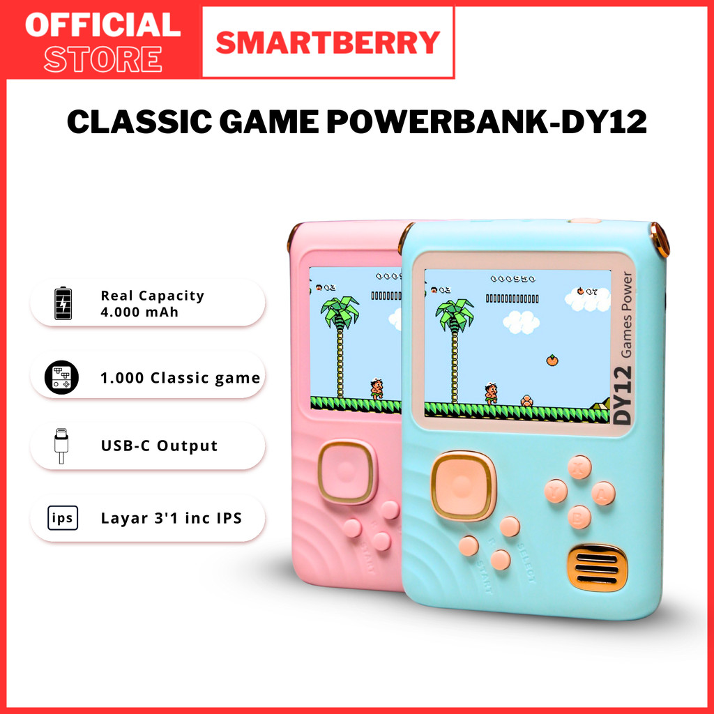 Jual Smartberry DY12 Powerbank Game boy Fast Charging 4000 mAh dengan ...