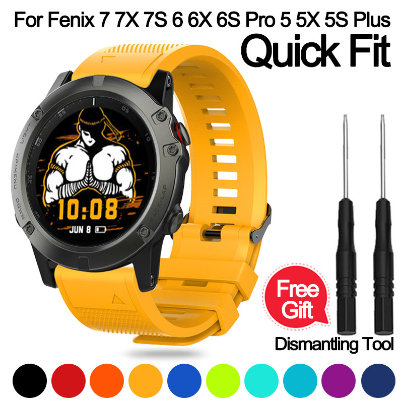 Dây đeo đồng Hồ Thay Thế Cài Mở Nhanh Chóng Cho Garmin Fenix 7 7S 7X 6 6x 6s Pro 5 5s 5x 20 22 26mm I.288378207