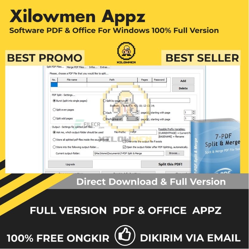 Jual 7-PDF Split and Merge Pro - Alat Pengelolaan PDF WIN Pisahkan ...