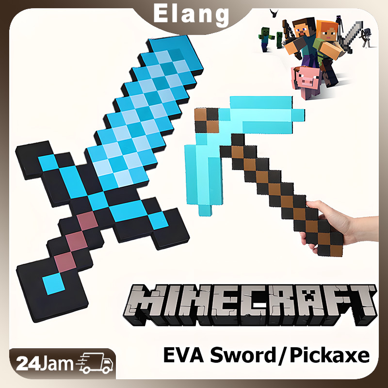 Jual Jumbo EVA Pedang Minecraft New Pickaxe Axe cowok hadiah Pedang ...