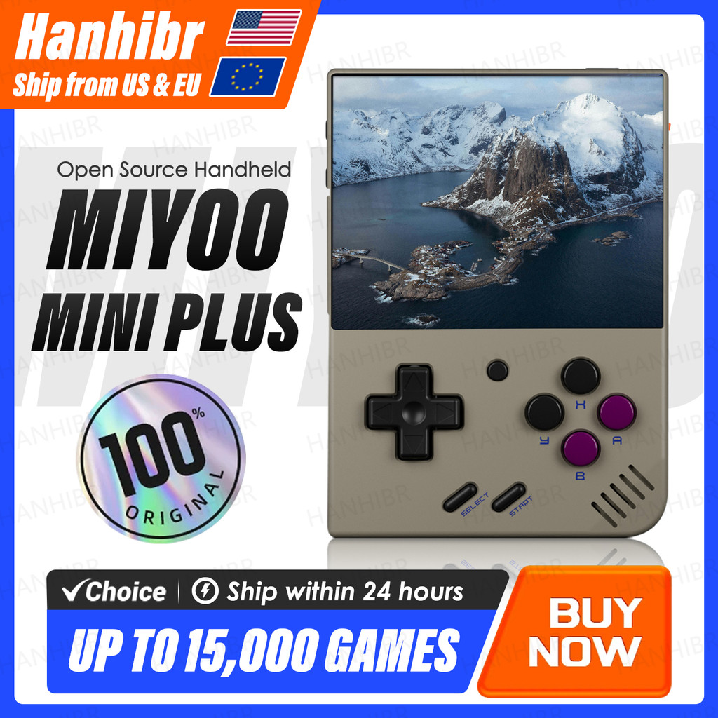 Jual MIYOO Mini Plus Portable Retro Handheld Game Console V2 Mini+ IPS ...