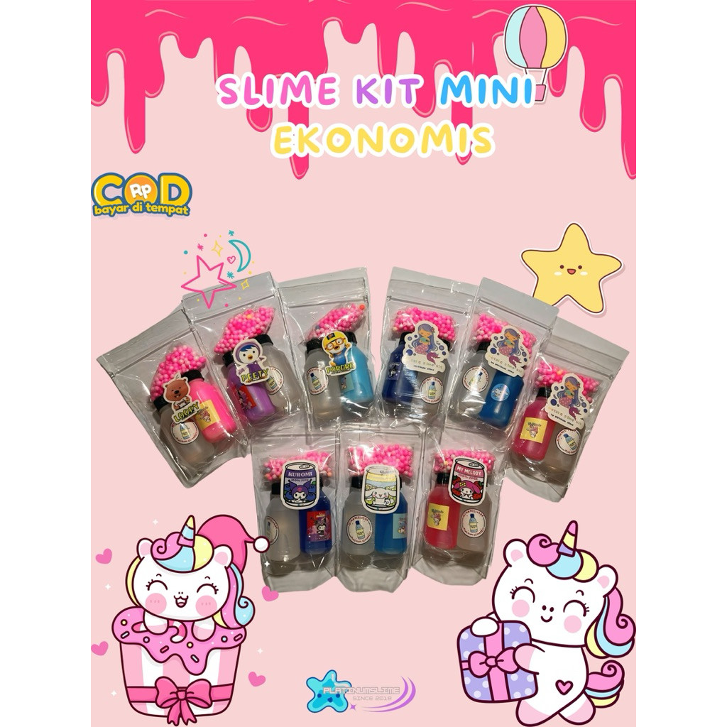 Jual slime kit pouch tofu clear jelly slimekit 50ml | paket hampers ...