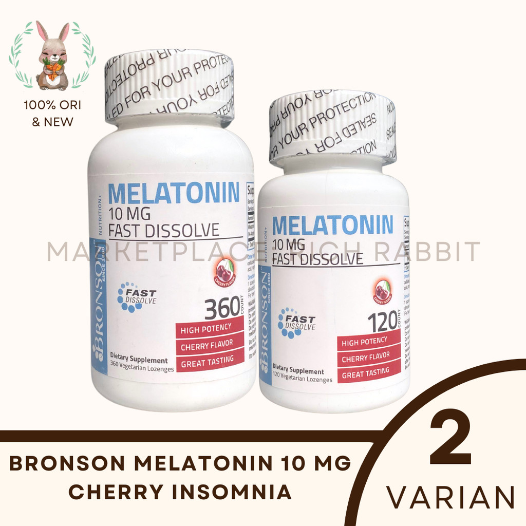 Jual Bronson Melatonin 10mg Cherry Insomnia Sleep Tidur Suplemen 100 ...