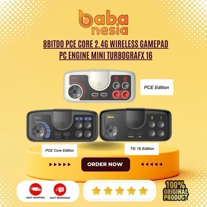 Jual 8BITDO PCE Core 2.4G Wireless Gamepad PC Engine Mini TurboGrafx 16 ...